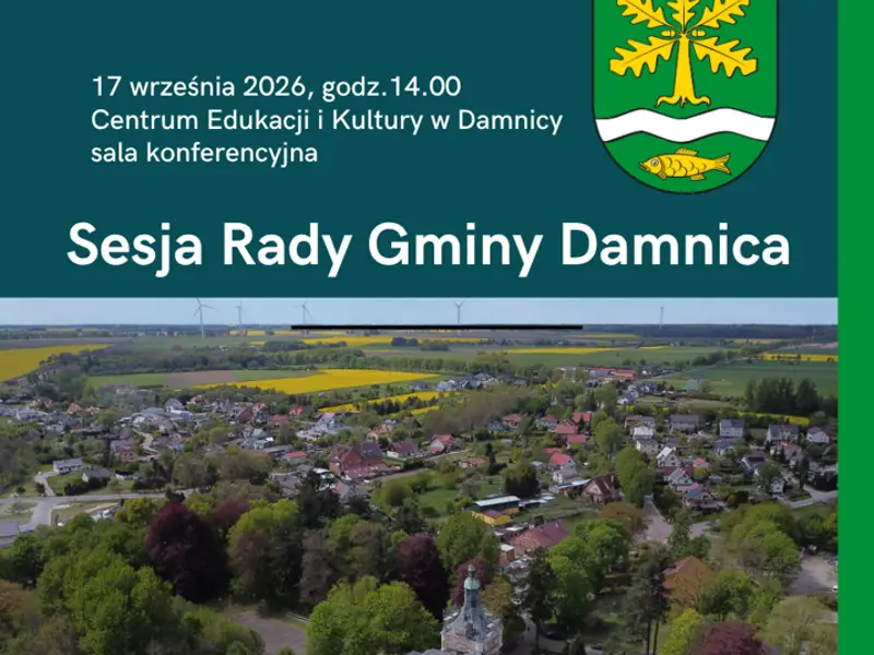XXVIII Sesja Rady Gminy Damnica - 17 września 2026 r.