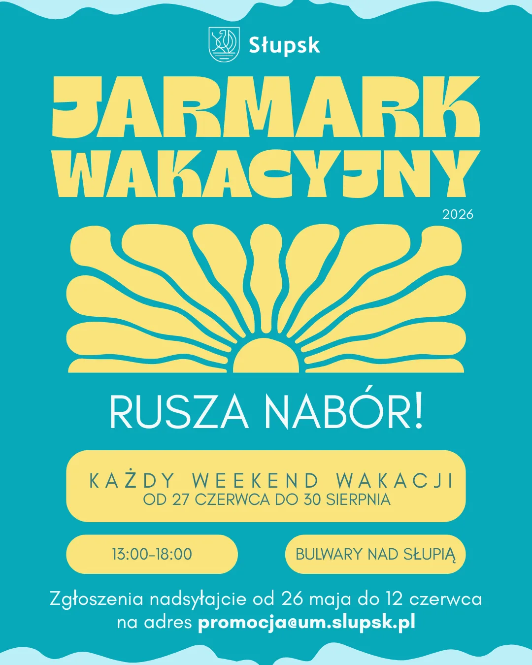 Rozpoczyna się nabór wystawców na Słupski Jarmark Wakacyjny