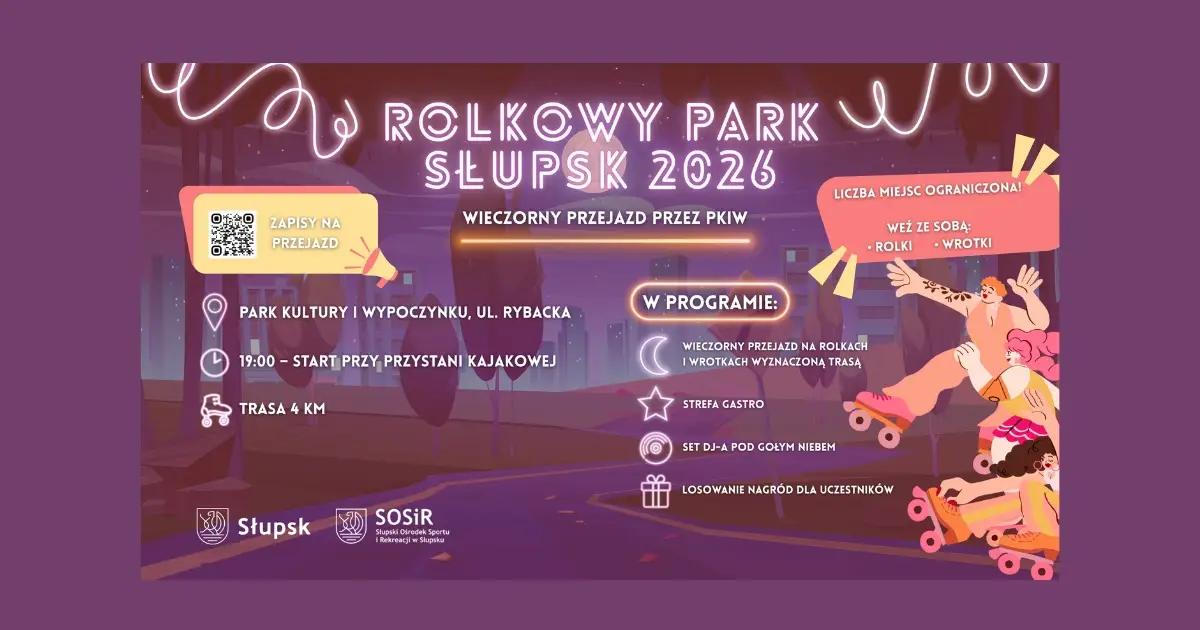 Rolkowy Park Słupsk 2026 – Wieczorny Przejazd przez PKiW 4 września 2026