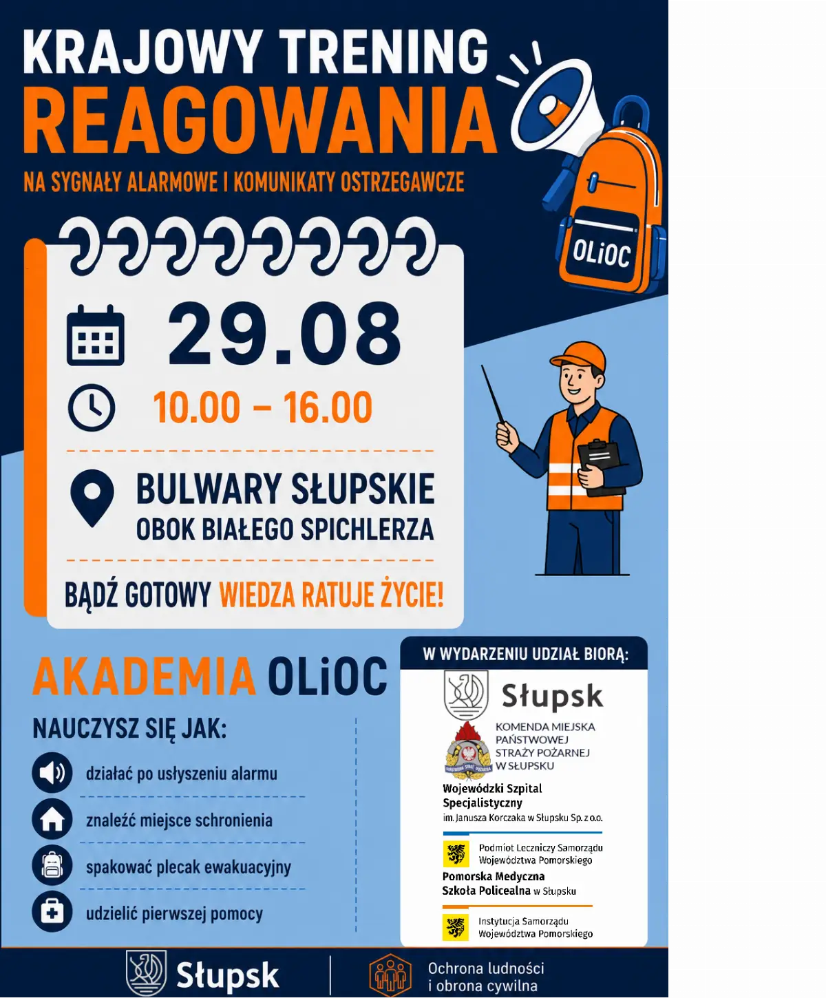 Krajowy Trening Reagowania w Słupsku – podnoszenie świadomości o bezpieczeństwie