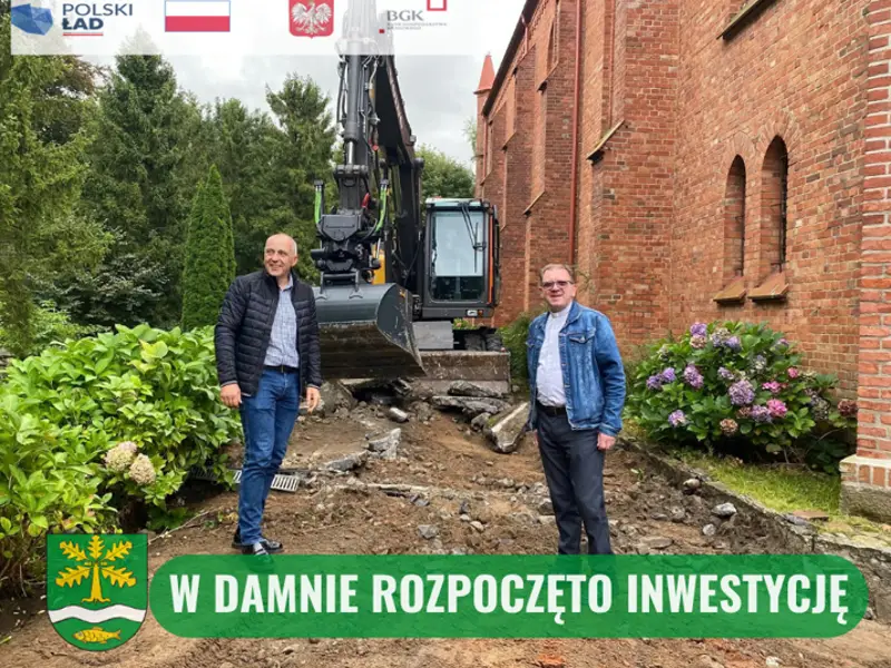 Rozpoczęcie prac budowlanych przy zabytku w Damnie