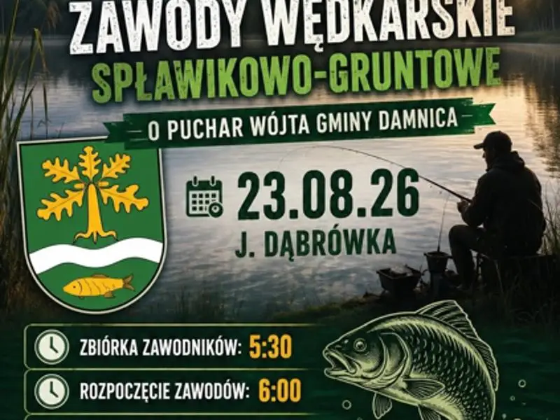 Zawody wędkarskie o puchar Wójta Gminy Damnica