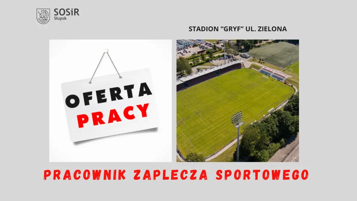 Ogłoszenie o pracę w zapleczu sportowym