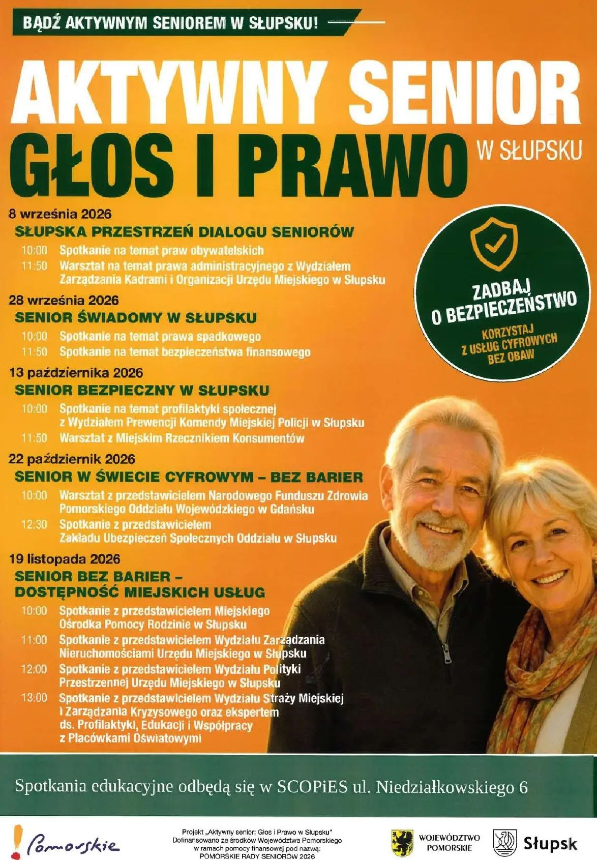 Spotkanie 'Aktywny senior. Głos i prawo' w Słupsku