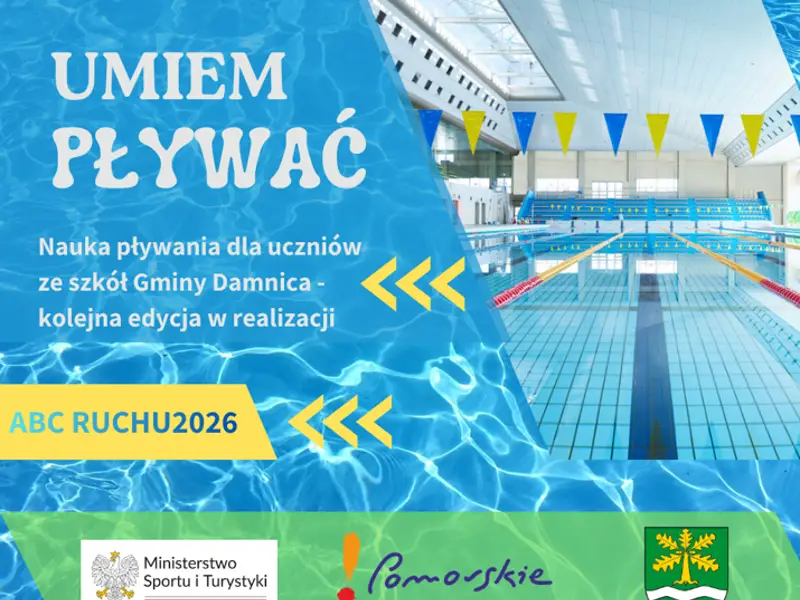 Nauka pływania dla uczniów w Gminie Damnica